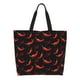 thumbnail image 1 of Balery Red Hot Chili Bolsa Tote Estilo Estético con Cremalleras, Bolsa de Hombro, Bolsa de Compras Grande y Plegable, 1 of 8