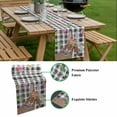 thumbnail image 5 of Bunny Easter Table Runner - 120 Inch Long, Kitchen Dining Table Runner Dresser Scarves, Rabbit Black White Plaid Farmhouse Farmhouse Decor for Coffee Tables Wedding Party Banquet, 5 of 8