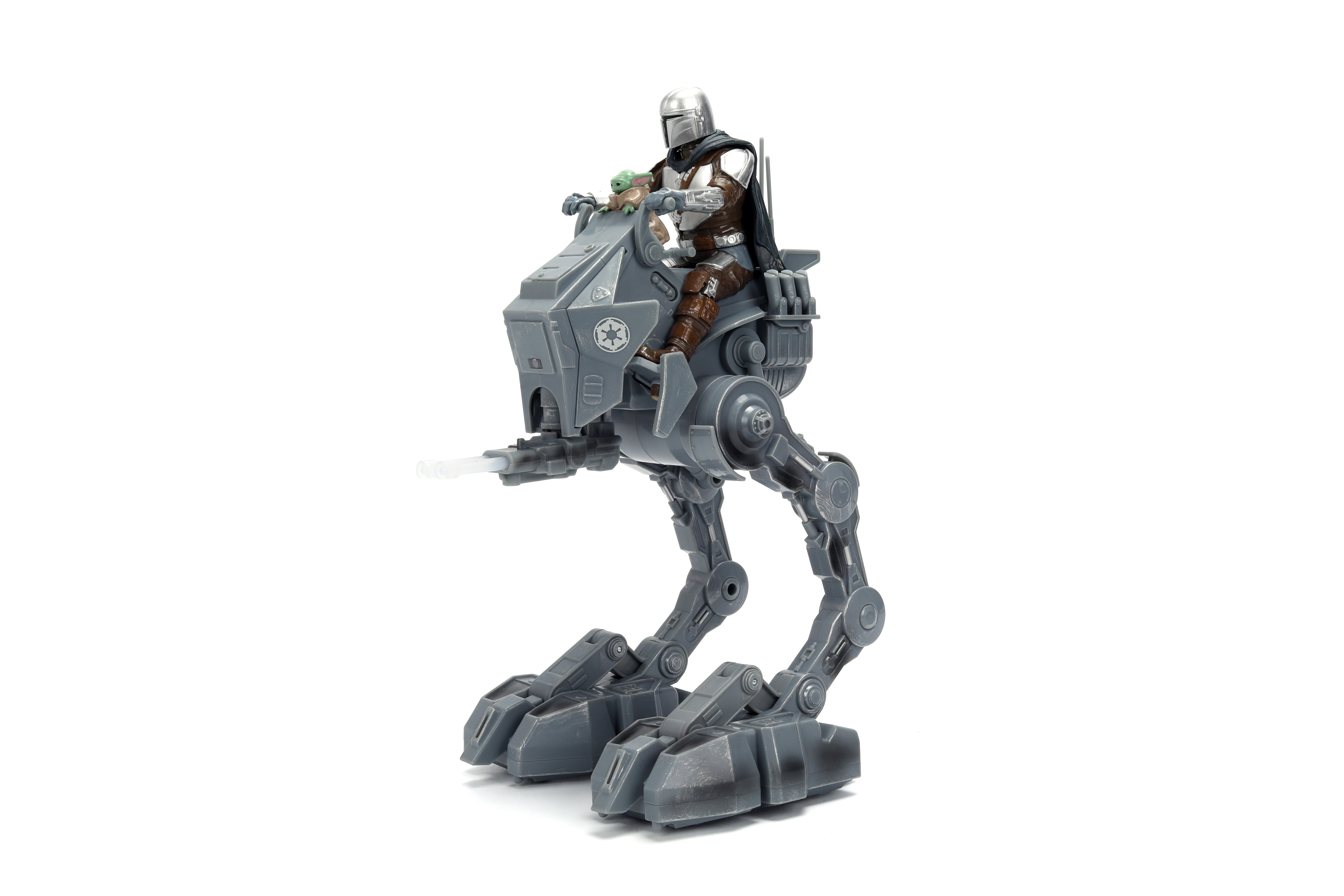 Marcheur AT-RT télécommandé Star Wars Imperial Remnant avec Mandalorien et Grogu, jouet de 33 cm avec sons et lumières, par Jada Toys
