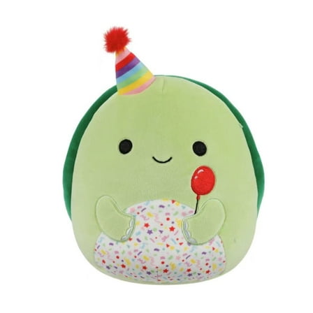 Squishmallows 2025 Original 8-Inch Happy Birthday Squad Plush - Collectible Soft & Squishy Mini Stuffed Animal Toy - Add to Your Squad - Gift for Kids, Girls & Boys (Henry Turtle)