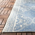 thumbnail image 4 of SAFAVIEH Beach House Justine Geometric Indoor/Outdoor Area Rug, Cream/Blue, 3' x 5', 4 of 9