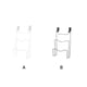 thumbnail image 3 of Kearding Estante para ollas, tapas para sartenes, puerta trasera de cocina multifunción, puerta de armario, soporte de placa de Metal, estante, Almacenamiento y organización del hogar Blanco, 3 of 6