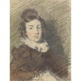 thumbnail image 3 of William Henry Hunt 19x24 Black Modern Framed Museum Art Print Titled - Portrait Study of a Girl (ca. 1823), 3 of 5