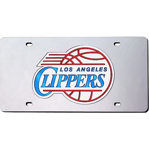 Los Angeles Basketball Clippers Acrylic License Plate Laser Tag