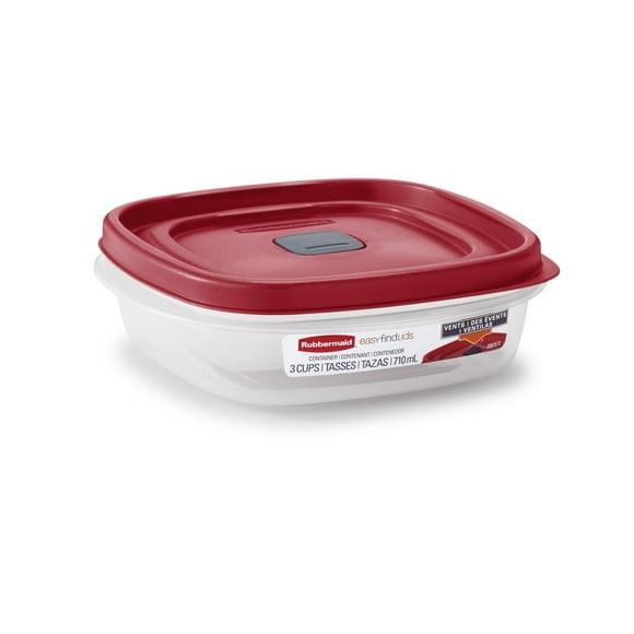 Rubbermaid Easy Find Lids Food Storage Containers, 710ml / 3 Cups