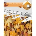 thumbnail image 5 of Fall Shower Curtain Maple Leaf Bathroom Curtains with Hooks, Waterproof Fabric Autumn Fallen Leaves Thanksgiving Bath Shower Curtains Set for Bathroom Bathtubs Decor 36x72 Inch, 5 of 7