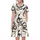 thumbnail image 1 of Disketp Snake para Vestido de Manga Corta para Mujeres, Vestidos de Verano para Mujeres, Casual y Holgado para la Playa, 1 of 6