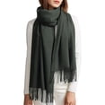 thumbnail image 1 of Bufanda Pashmina Unisex De Otoño E Invierno, Chales Informales De Color Sólido, Bufanda Cálida Con Borlas Para Oficina, Avión Y Restaurante Advancent AP006881-02, 1 of 4