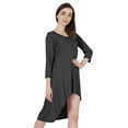 thumbnail image 3 of Inkmeso Solid Summer Casual Tunic Dress For Women's Short Mini Dresses With Button Placket, 3 of 7