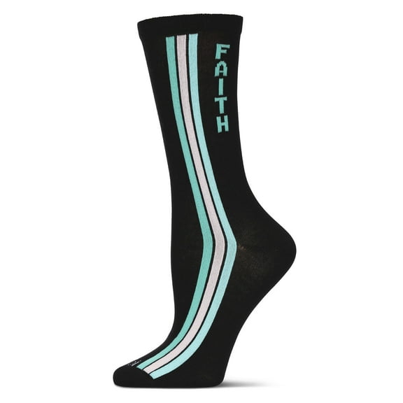 MeMoi Women's Faith Rayon from Bamboo Crew Socks - Womens - Female, 9-11, Black