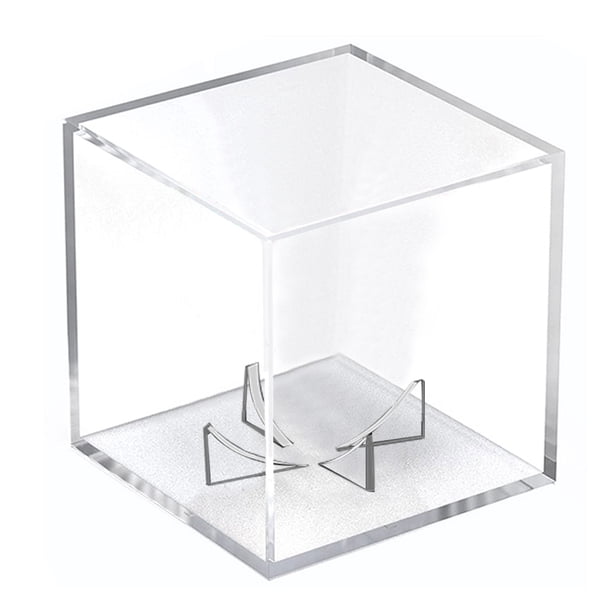 Caja Béisbol Transparente Con Pantalla Acrílica Cuadrada A Prueba Polvo para Coleccionables