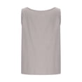 thumbnail image 6 of Razzly Shirt Apparel Bra Shirt Women Work 3xl Tops Crop Top Set L Ally Tops Women Fitted Cropped Shirt Satin Blouse Women Base Top Women's Linen Casual Sleeveless Tank Top Summer(Light Gray,S), 6 of 7