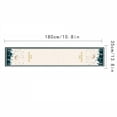 thumbnail image 4 of Mantel de restaurante Macarena Estilo C 180 cm x 35 cm impermeable decorativo, 4 of 8