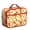 Red-3, variant on Nautical Lunch Tote – Lobster Seafood Starfish Coastal Cute Funny Lobster Crustacean Marine Ocean Sea Life Red Blue Vintage Beach Tropical Insulated Lunch Bag for Preschool