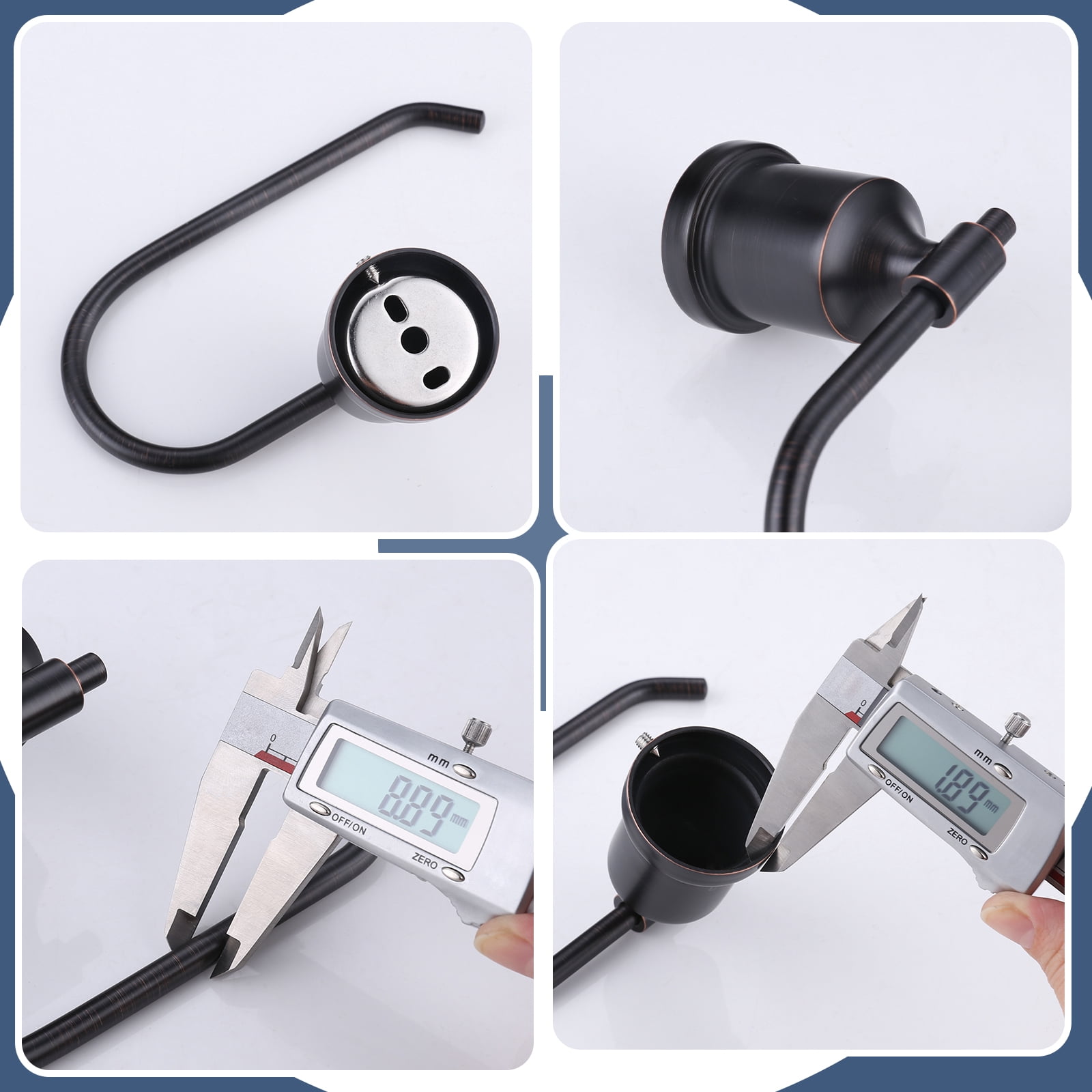 Wowow Bathroom Toilet Paper Holder, 304 Stainless Steel Bath Toilet Tissue Holder Wall Mount in Oil Rubbed Bronze