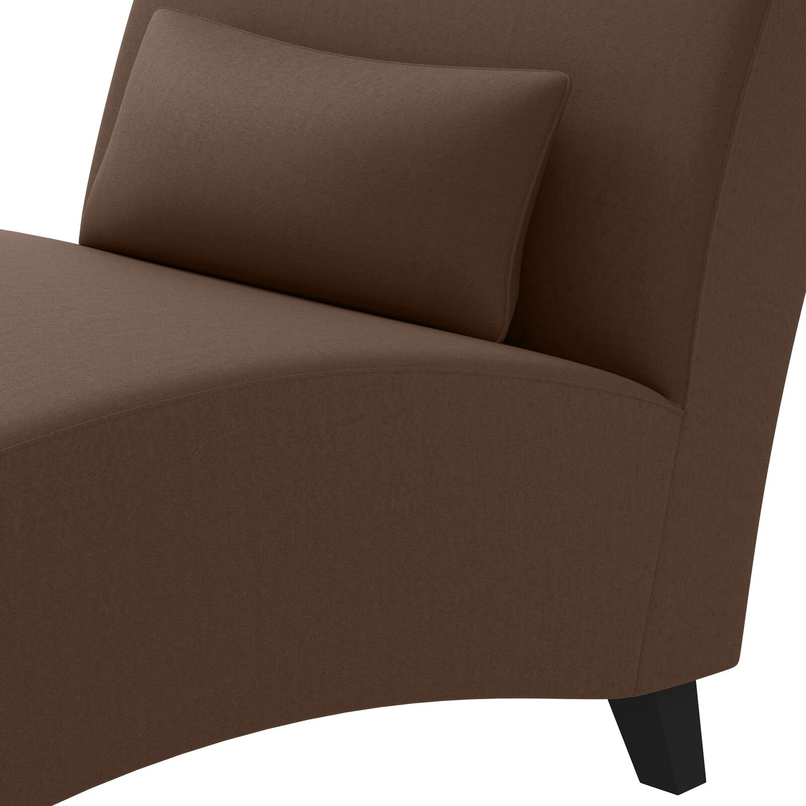 Braemar Armless Chaise Lounge, This piece has a sinuous spring construction with foam filling, so it provides a firmer seat, Solid Wood - image 5 of 7