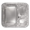 thumbnail image 3 of Handi-Foil 2045-35-500 24 oz 8.5 x 6.38 x 1.47 Aluminum Oblong Container with Lid - Silver (500/Carton), 3 of 4