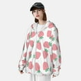 thumbnail image 3 of Balery Strawberry Sudadera ligera de manga larga con capucha y protección solar UPF 50+ para hombre y mujer, ideal para pesca y running-3X-Large, 3 of 7