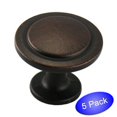 thumbnail image 1 of Perilla redonda para gabinete Cosmas 5560ORB, bronce aceitado, 32 mm de diámetro, paquete de 5, 1 of 1