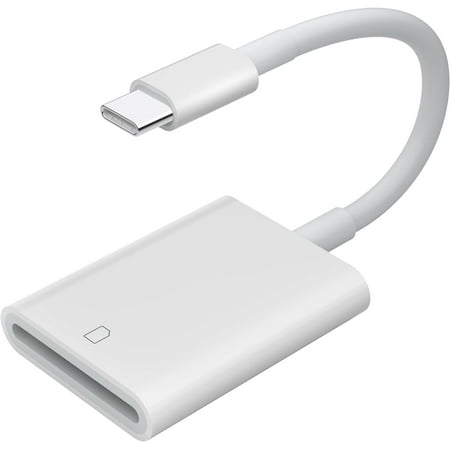 Image of USB C SD Card Reader USB-C Memory Card Reader USB C to SD Card Adapter (White)