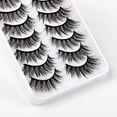 thumbnail image 4 of Kit de 10 pares de pestañas postizas, pestañas postizas 3D, pestañas largas naturales y esponjosas, pestañas postizas de banda suave reutilizables, extensión de pestañas de maquillaje negro de lujo, 4 of 5