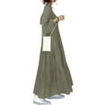 thumbnail image 4 of ZANZEA Women V-Neck Puff Sleeve Bohemian Casual Long Dress, 4 of 4