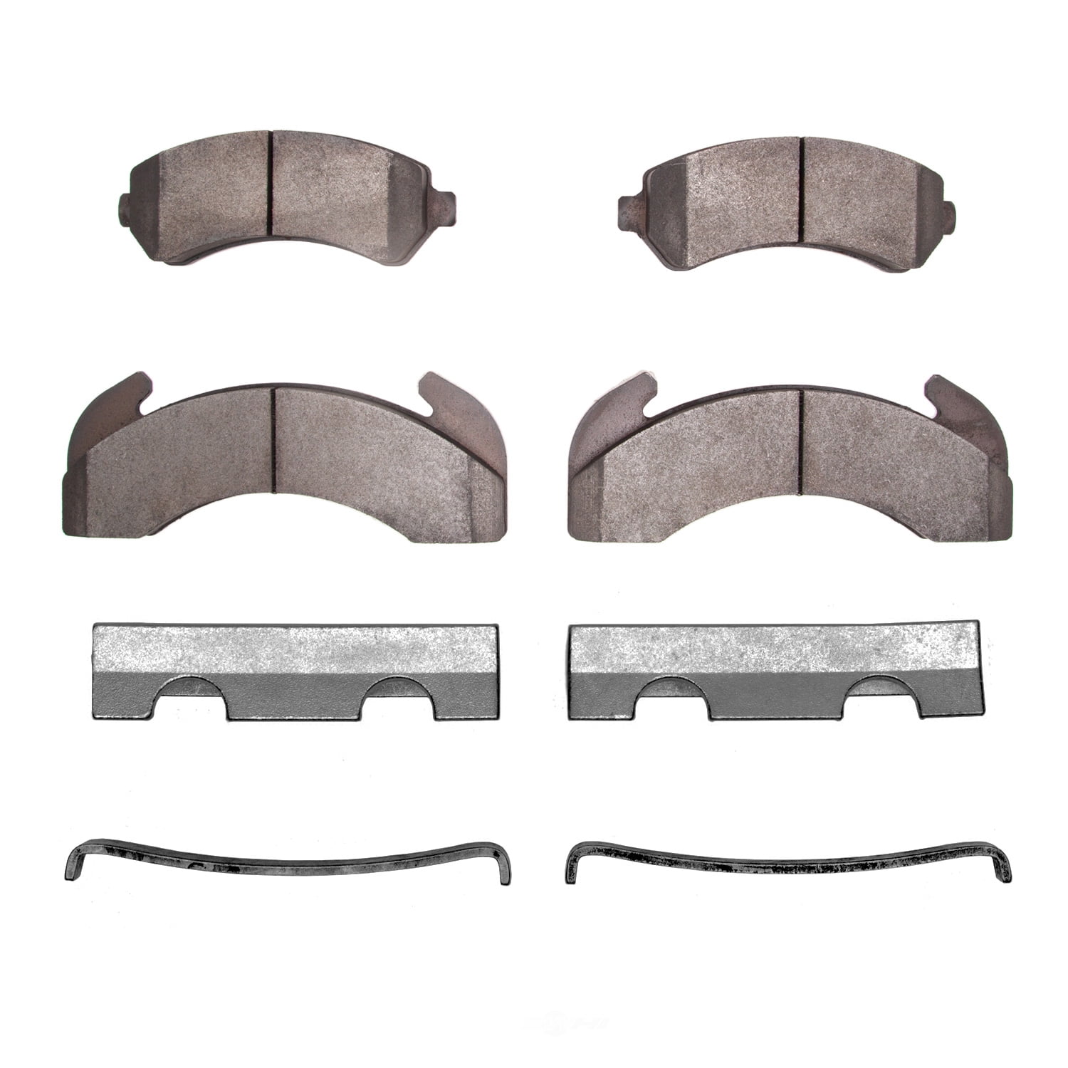 Dynamic Friction Company 1551-0225-01 DFC 5000 Advanced Brake Pads - Semi Metallic and Hardware Kit