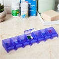 thumbnail image 2 of Equate Weekly 7 Day Pill Planner, Large Pill Organizer – Assorted Colors, 2 of 7