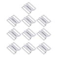 thumbnail image 1 of 10 Pedazos Hebilla de Fija Brocha de Botón de Presión de Ropa Interior - Plata, 19 mm Sunnimix Ajuste de la correa del sujetador de metal, 1 of 8