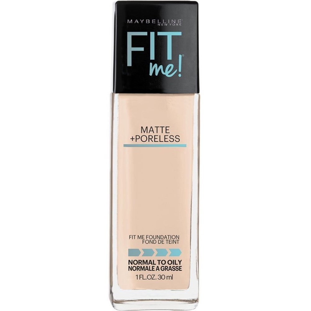 2 Pack Maybelline Fit Me Matte Poreless Liquid Foundation Makeup