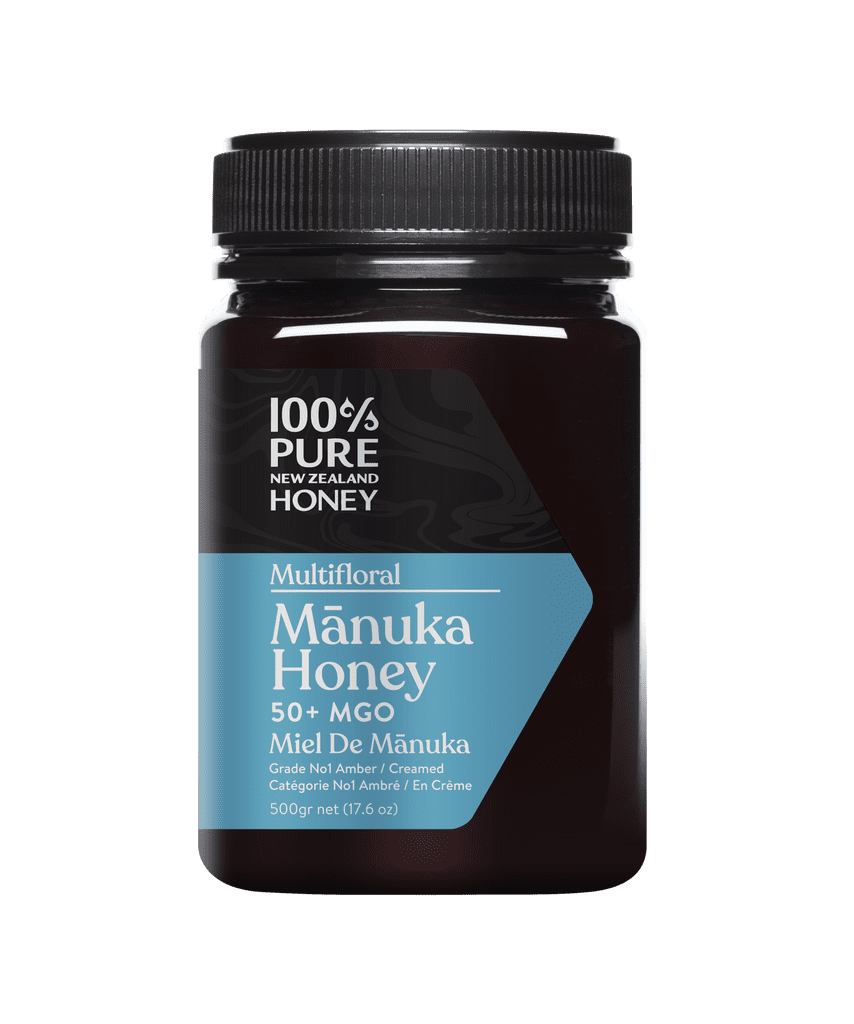 100% Pure New Zealand Honey Multifloral Mānuka Honey MGO 50+ 500g