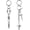 B, variant on Double Loop Spike Earrings for Women Men, Stainless Steel Long Dangle Hoop Earrings, Punk Gothic Vintage Jewelry Gift