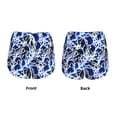 thumbnail image 5 of Lsque Blue Lightning2 Printed Women's Running Shorts with Liner Pockets,Elastic Quick Dry Workout Athletic Gym Yoga Shorts,Womens High Waist Shorts-XX-Large, 5 of 9