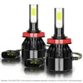 thumbnail image 2 of White LED Headlight Combo H7+H11+H11 High Low Beam+Fog Light Kit 6000K White, 2 of 12