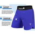 thumbnail image 3 of RDX MMA Shorts for Training and Kick Boxing, Trunks for Bodybuilding, Cage Fighting, Muay Thai,BJJ Grappling and Combat Sports, Workout Clothing with Inner Pocket and Drawstring for Martial Arts, Gym, 3 of 8