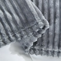 Luxury Faux Fur Throw Blanket Animal Striped Print, Non Shedding Double Sided Sherpa Blankets Super Soft Fluffy Thick Warm Throws Home Decor for Couch Bed Sofa Women (Brown, 50x60 Inches)