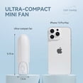 thumbnail image 3 of Portable Fan, Handheld Mini Fan 3 Speed & LED light for Outdoor Office Travel Women Man Gifts, 3 of 7