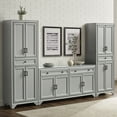 thumbnail image 2 of Crosley Furniture Tara 3-Piece Modern Farmhouse Sideboard Buffet Cabinet And Kitchen Storage Pantry Set, 2 of 15