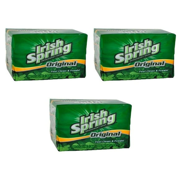 Irish Spring Savon Déodorant Original 2 en 1 Pack(180g Env.) (Lot de 3) 302211