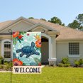 thumbnail image 2 of Amhnf Tropical Sea Turtle Welcome Garden Flag For Home Outdoor Garden Yard Decor 12x18 inch, 2 of 5