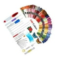 thumbnail image 3 of HLONK 136 Pcs Embroidery Pen Punch Needle Embroidery Patterns Punch Needle Kit Craft Tool Embroidery Pen Set with Threads, 3 of 7