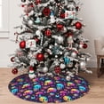 thumbnail image 4 of Cauagu 36" Christmas Tree Skirt mushroom Skull star Pattern Christmas Tree Decorations Tree Mat for Xmas Decorations Occasion Holiday Home Decor -36", 4 of 7