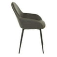 thumbnail image 4 of Piper Chair in Smoke Fabric with Black Frame, 4 of 6