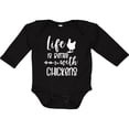 thumbnail image 3 of Inktastic Life is Better with Chickens Boys or Girls Long Sleeve Baby Bodysuit, 3 of 5
