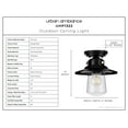 thumbnail image 3 of Luxury Coastal Ceiling Light, 10H x 9W, with Industrial Style, Midnight Black, UHP1322 by Urban Ambiance, 3 of 5