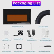ATOMSTACK Enclosure for La/ser Engraver with 2m Exhaust Pipe, Foldable Fireproof Protective Cover for La/ser Engraving Machine, Isolating Smoke, Odor and Dust, for Most Cutter, 760 * 740 * 420mm