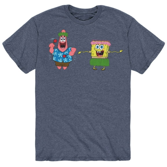 SpongeBob SquarePants - Hula Dance Spongebob and Patrick - Men's Short Sleeve Graphic T-Shirt