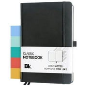 BK Premium Classic Executive Hardcover Notebook Journal - Dotted - Black