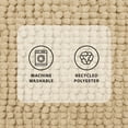 thumbnail image 3 of Mainstays Basic Polyester Chenille Noodle Bath Rug, Vallejo Tan, 17"x24", 2-Piece Set, 3 of 9