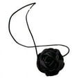 thumbnail image 3 of <p>Rose Shape Choker, Black Small Decorative Decor Rose Choker Portable  For Female For Daily Life</p>, 3 of 7